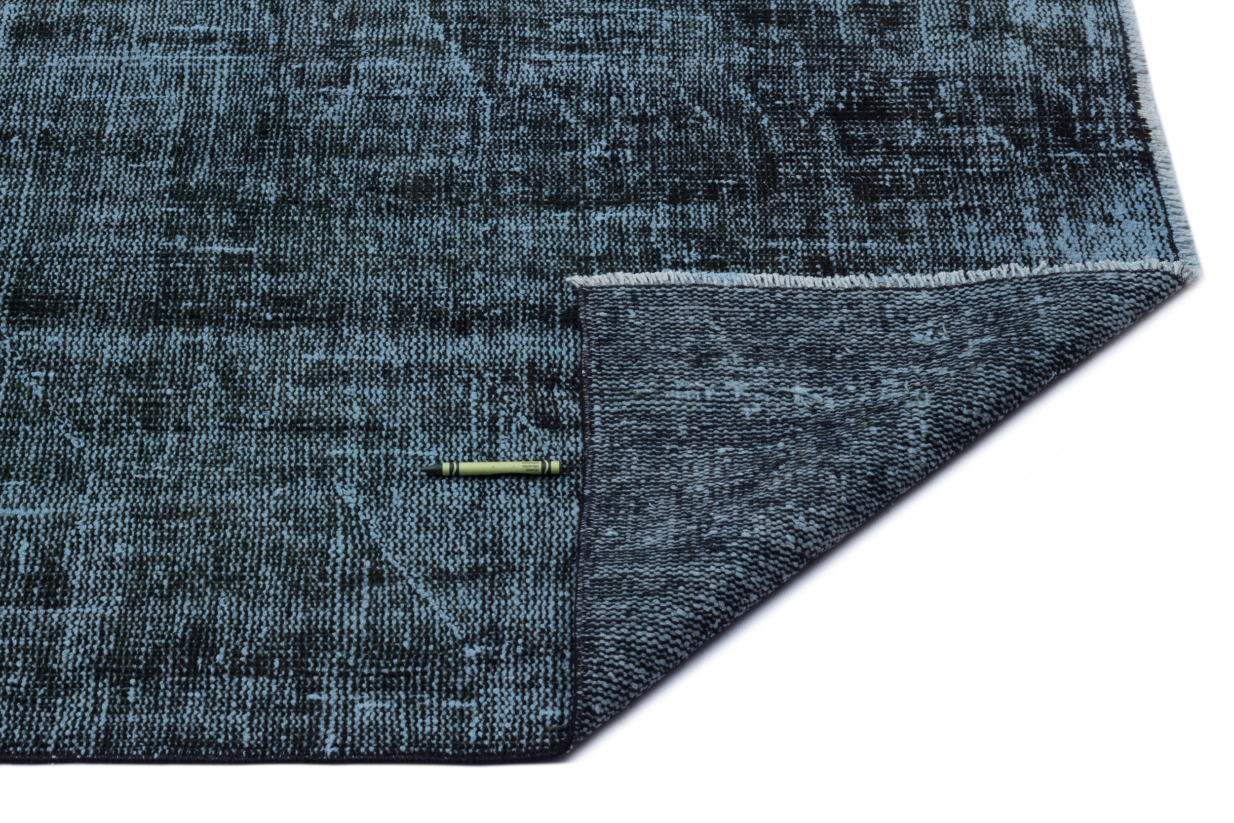 Atina Turquoise Vintage Wool Handmade Area Rug 6'1" x 9'1"