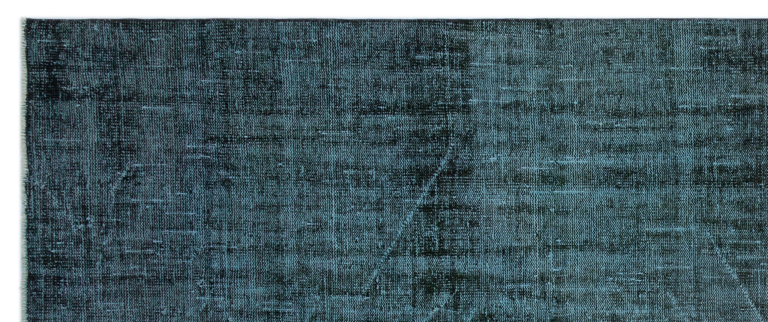 Atina Turquoise Vintage Wool Handmade Area Rug 6'1" x 9'1"
