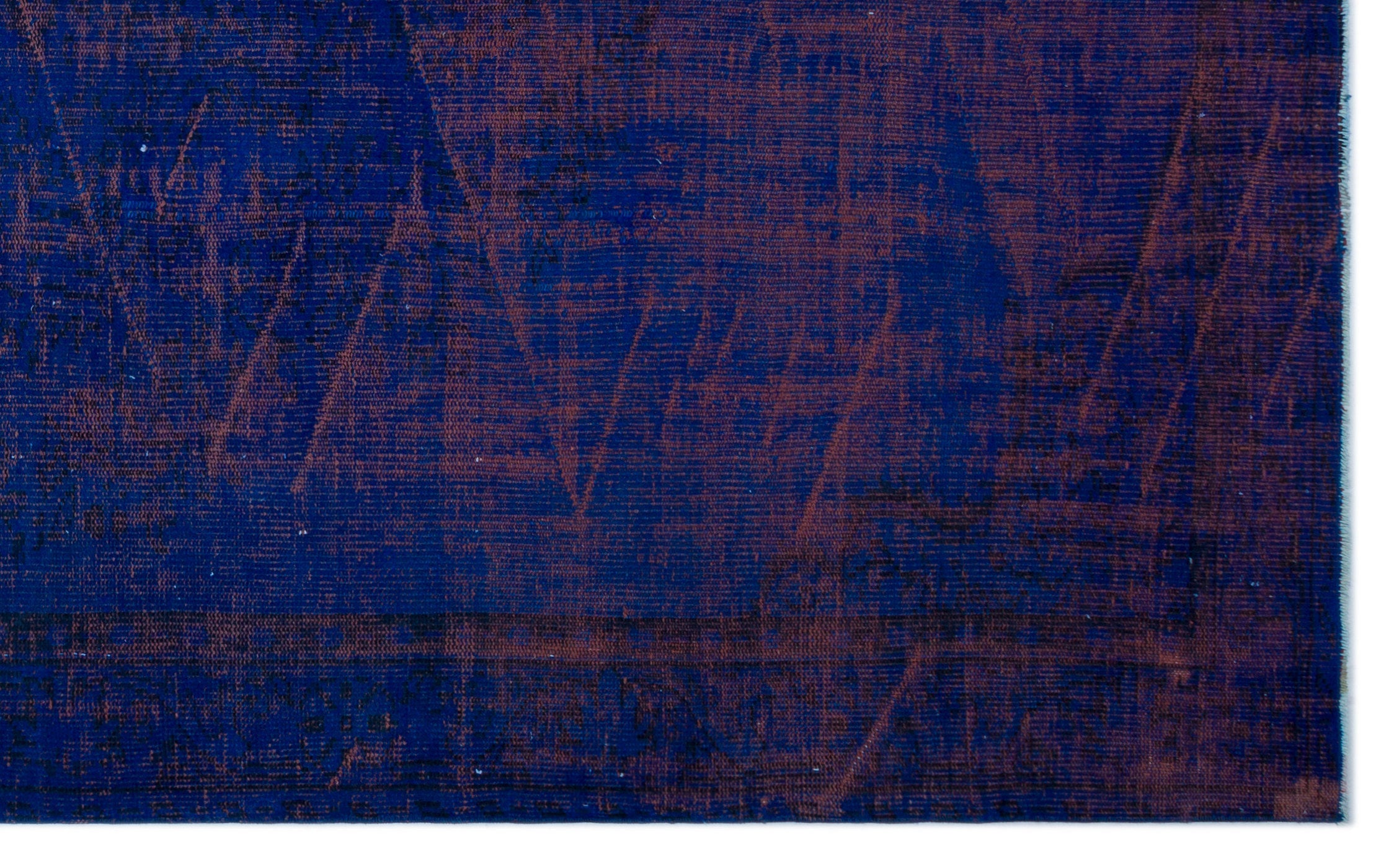 Atina Blue Vintage Wool Handmade Area Rug 6'6" x 10'6"