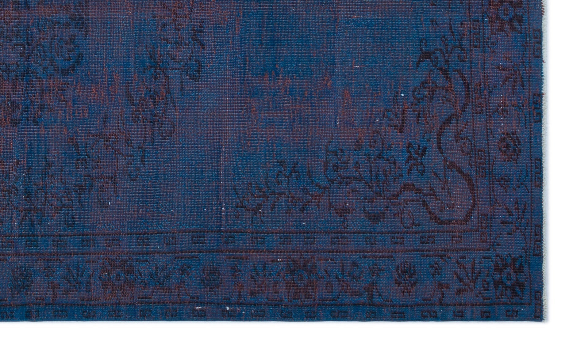 Atina Blue Vintage Wool Handmade Area Rug 5'1" x 8'6"