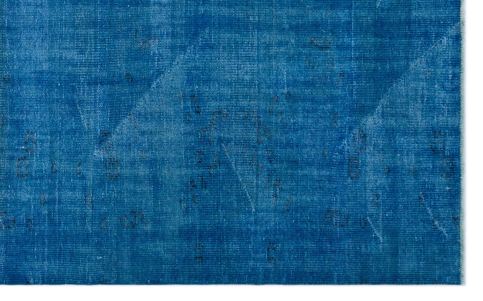 Atina Blue Vintage Wool Handmade Area Rug 5'11" x 9'5"