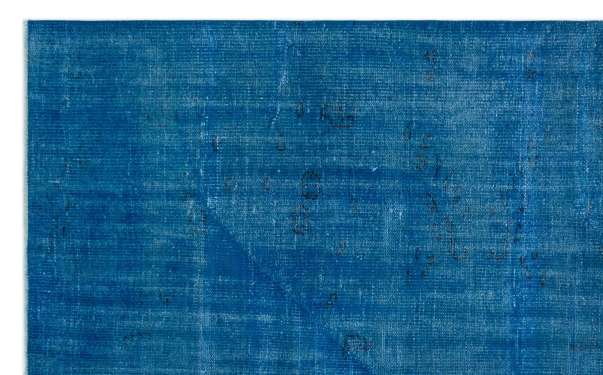 Atina Blue Vintage Wool Handmade Area Rug 5'11" x 9'5"