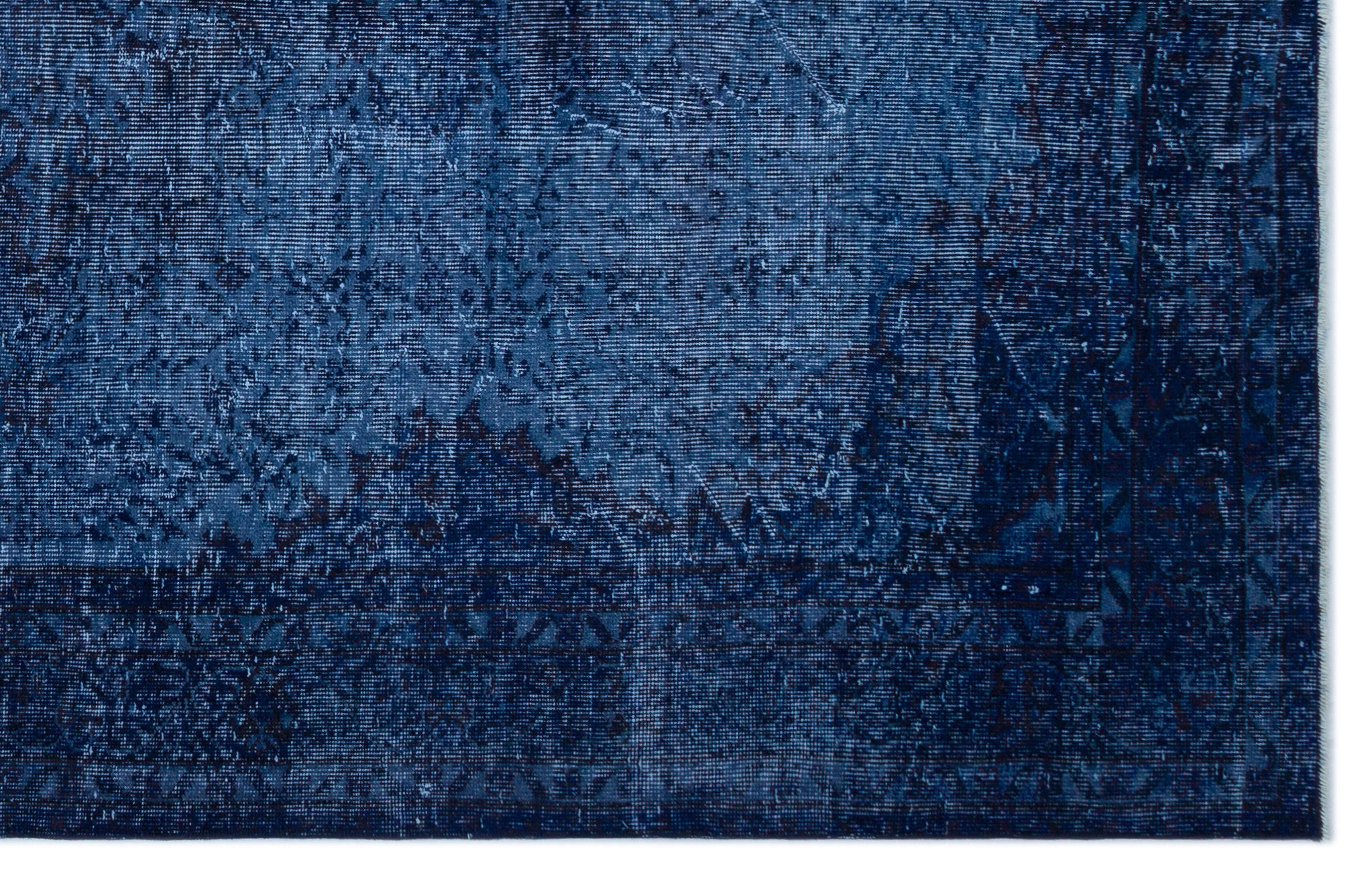 Atina Blue Vintage Wool Handmade Area Rug 6'0" x 9'7"