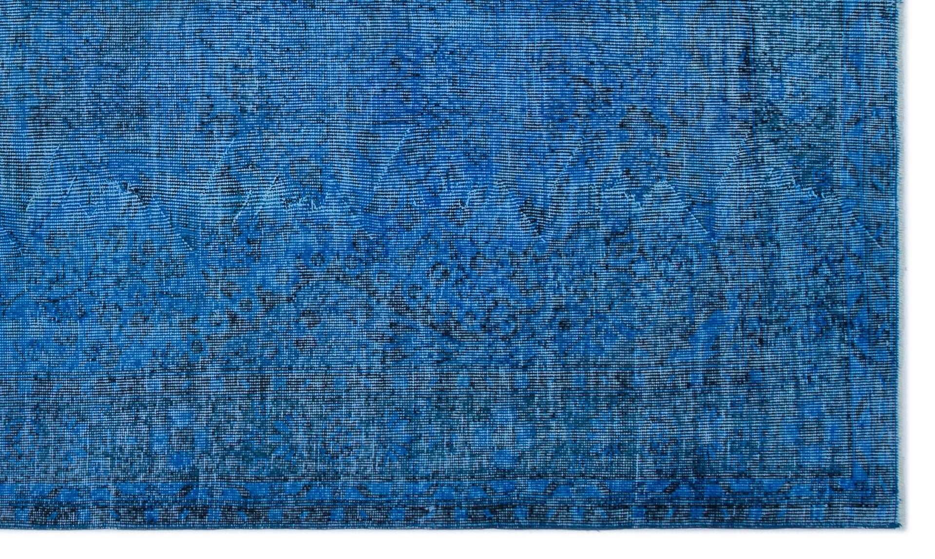 Atina Blue Vintage Wool Handmade Area Rug 5'5" x 9'0"