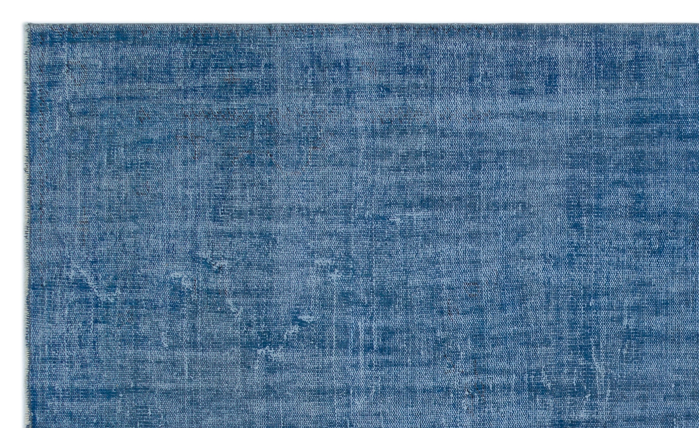 Atina Blue Vintage Wool Handmade Area Rug 6'5" x 10'6"