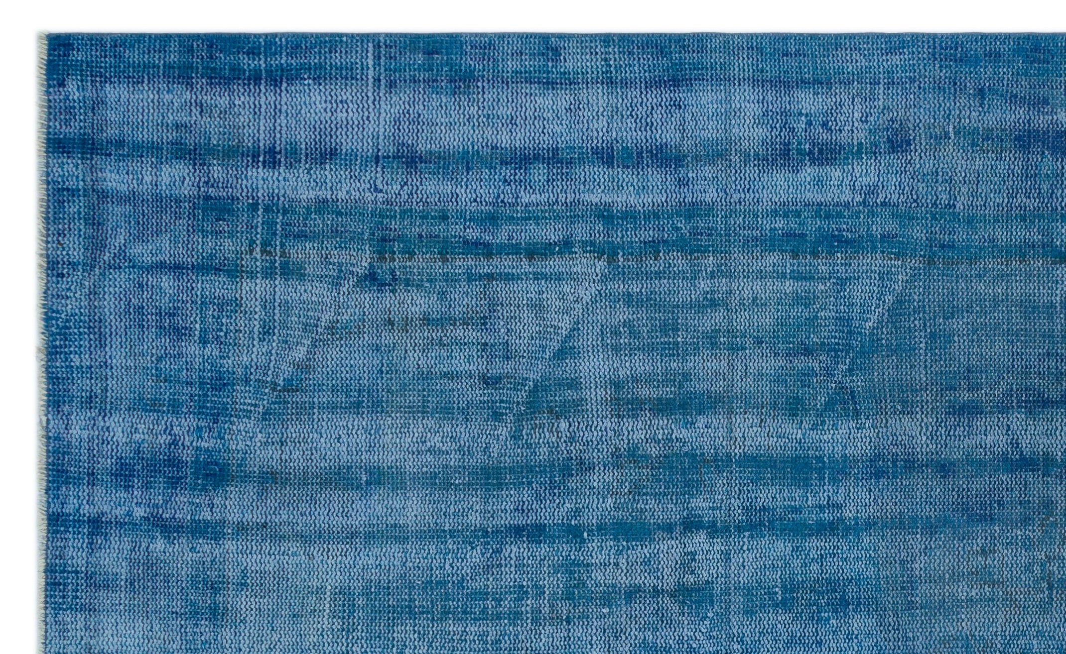 Atina Blue Vintage Wool Handmade Area Rug 6'1" x 9'10"