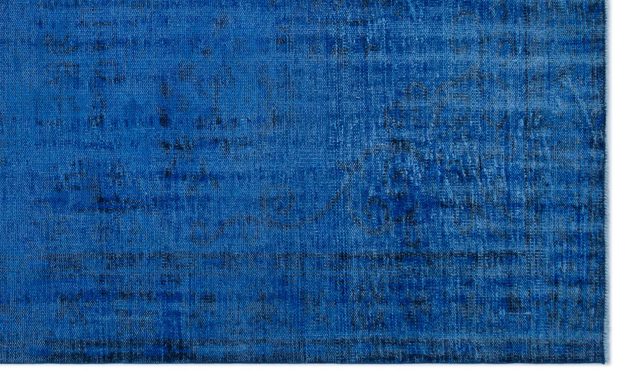 Atina Blue Vintage Wool Handmade Area Rug 5'7" x 9'7"