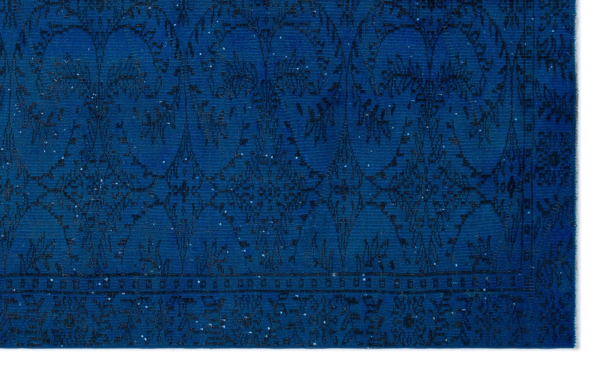 Atina Blue Vintage Wool Handmade Area Rug 5'6" x 9'0"