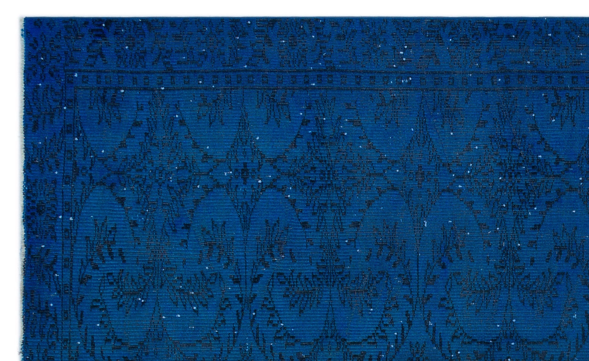 Atina Blue Vintage Wool Handmade Area Rug 5'6" x 9'0"