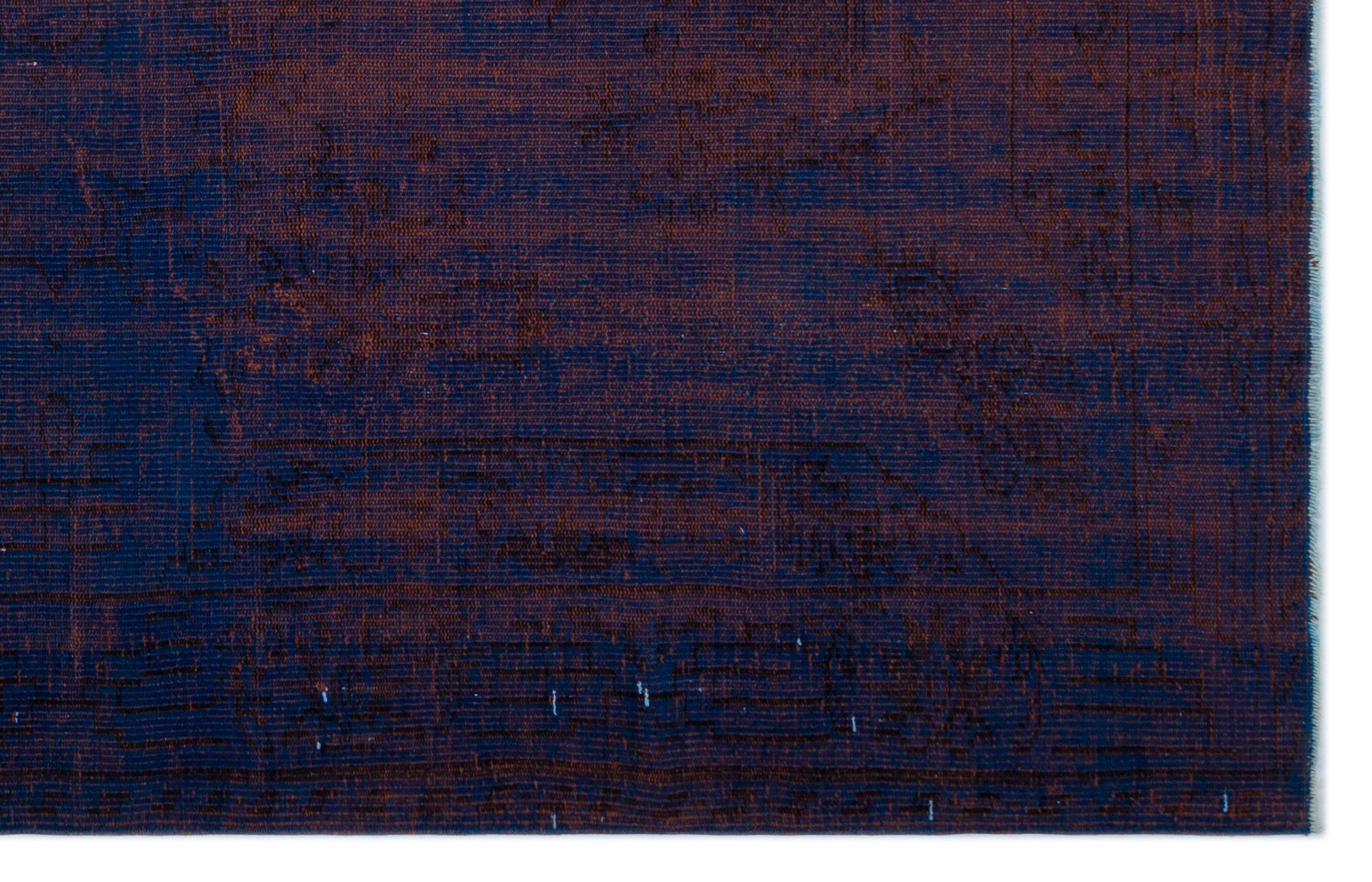 Atina Blue Vintage Wool Handmade Area Rug 5'9" x 9'5"