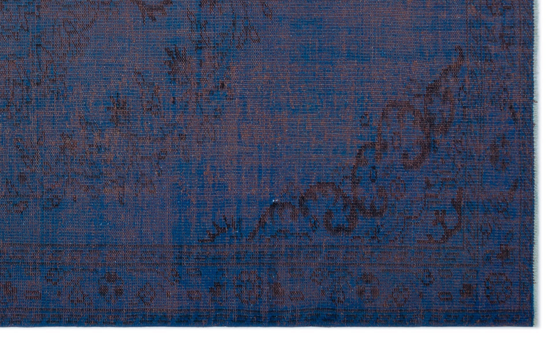 Atina Blue Vintage Wool Handmade Area Rug 5'6" x 9'1"