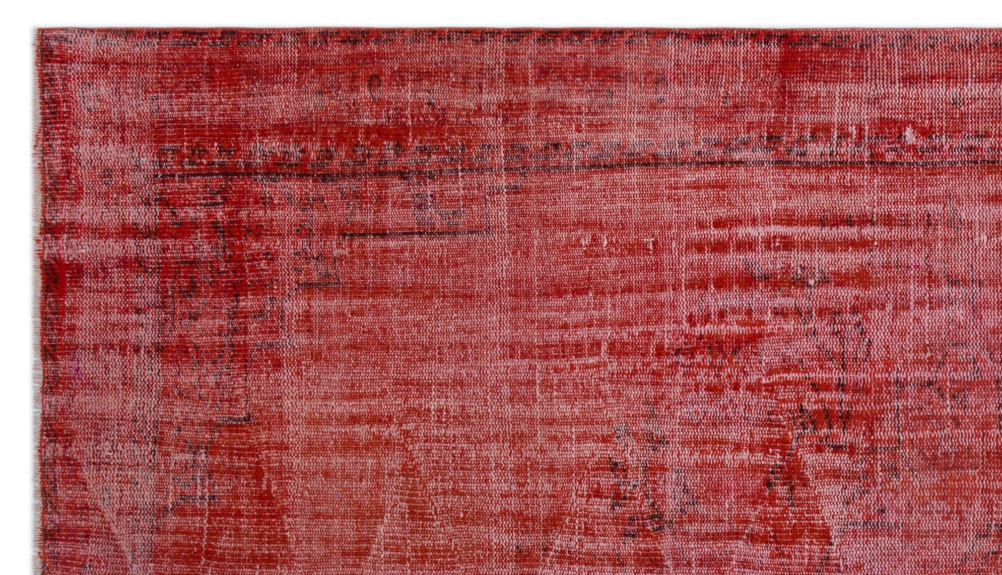 Atina Red Vintage Wool Handmade Area Rug 5'3" x 9'3"