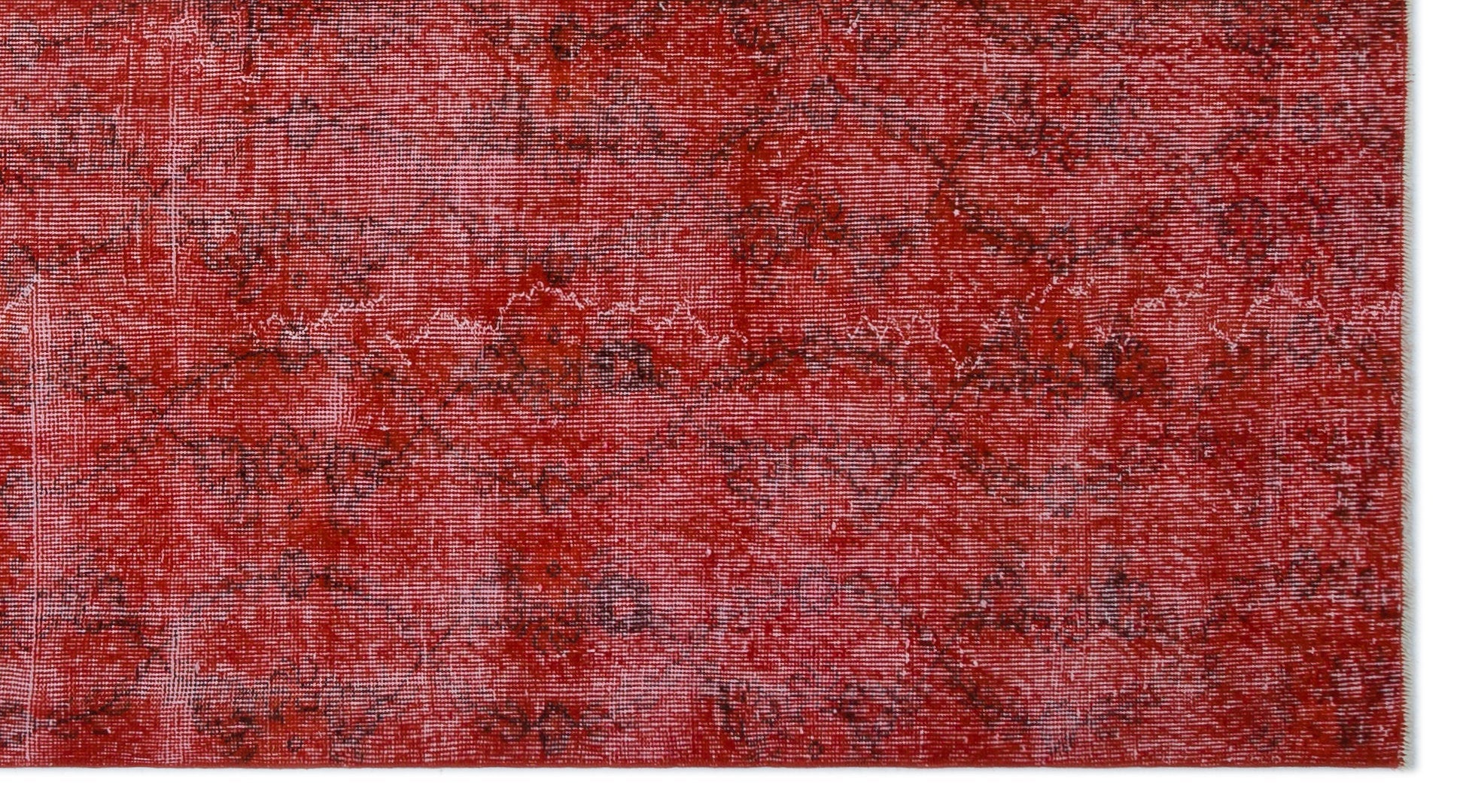 Atina Red Vintage Wool Handmade Area Rug 4'10" x 9'1"