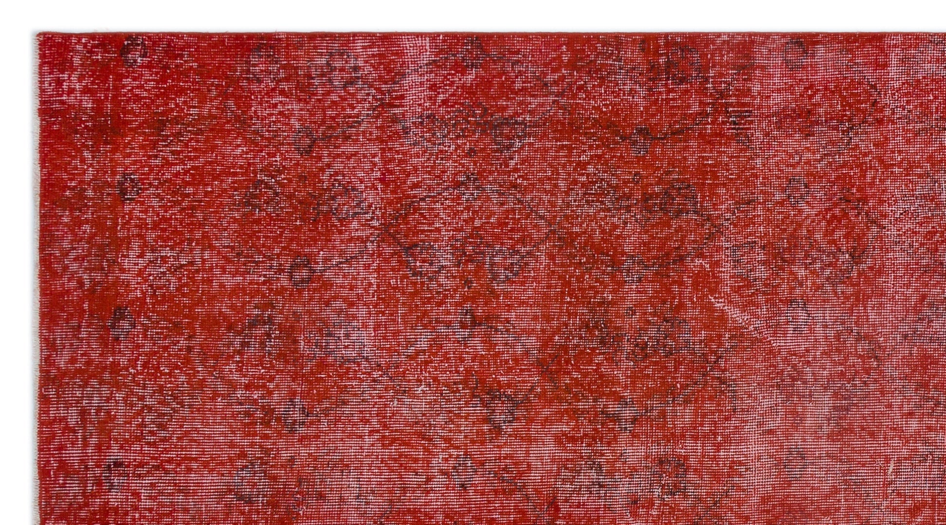 Atina Red Vintage Wool Handmade Area Rug 4'10" x 9'1"