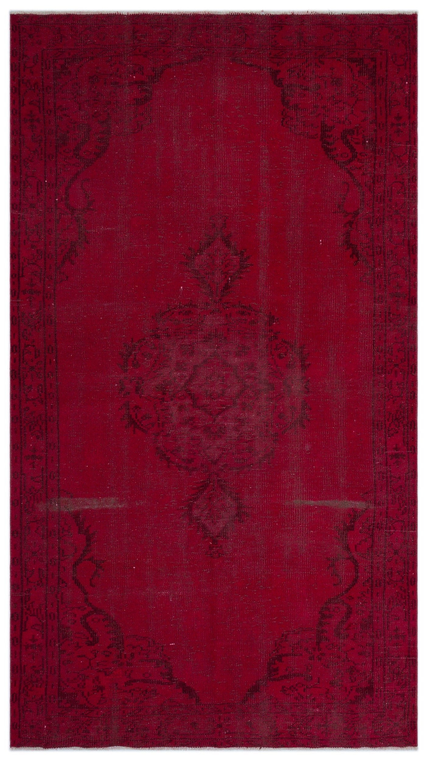 Atina Red Vintage Wool Handmade Area Rug 5'2" x 8'6"