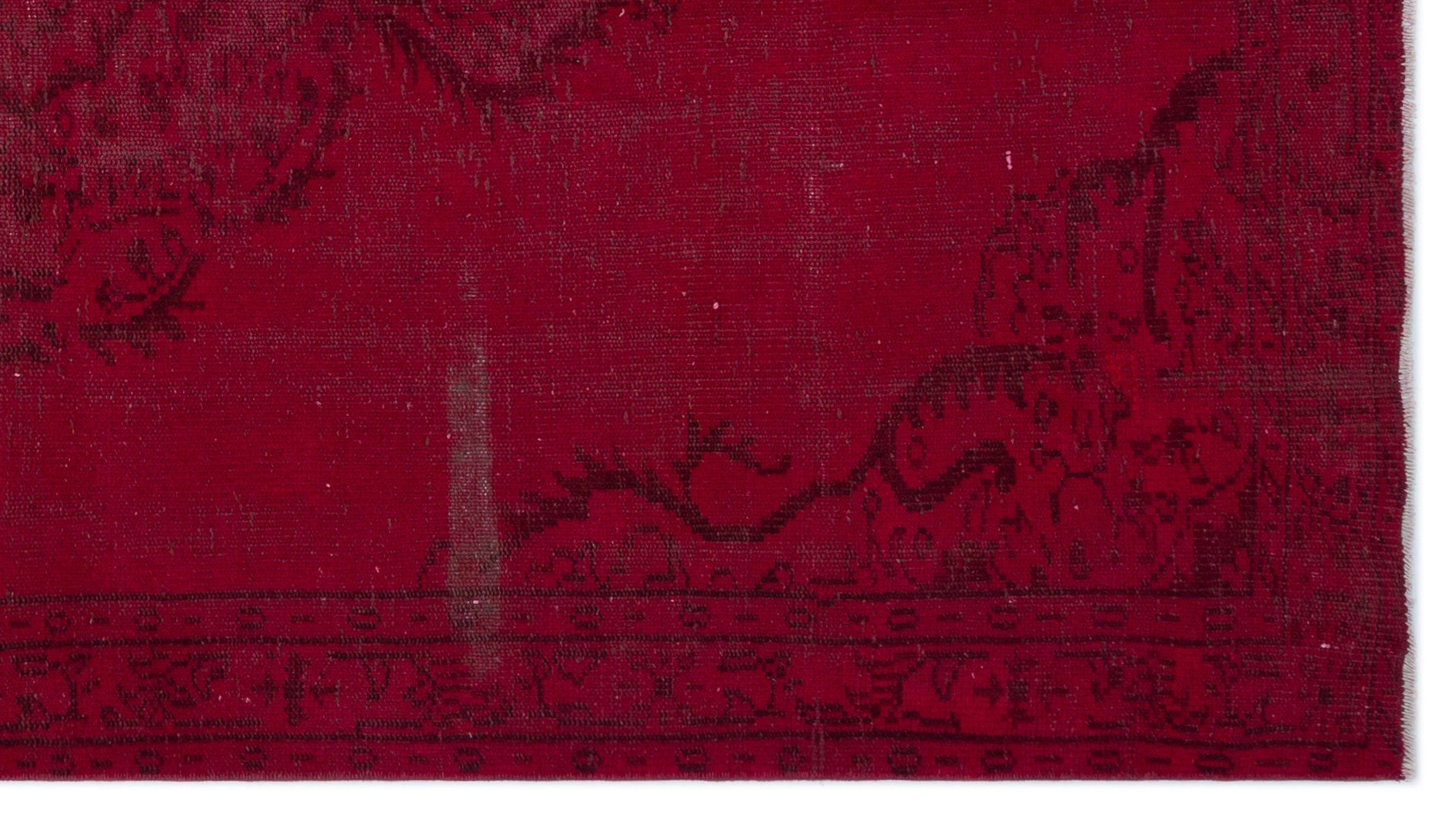 Atina Red Vintage Wool Handmade Area Rug 5'2" x 8'6"