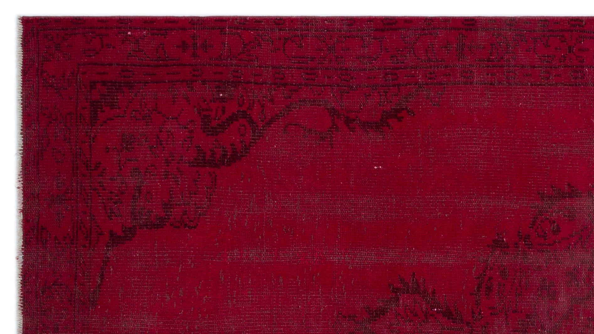 Atina Red Vintage Wool Handmade Area Rug 5'2" x 8'6"
