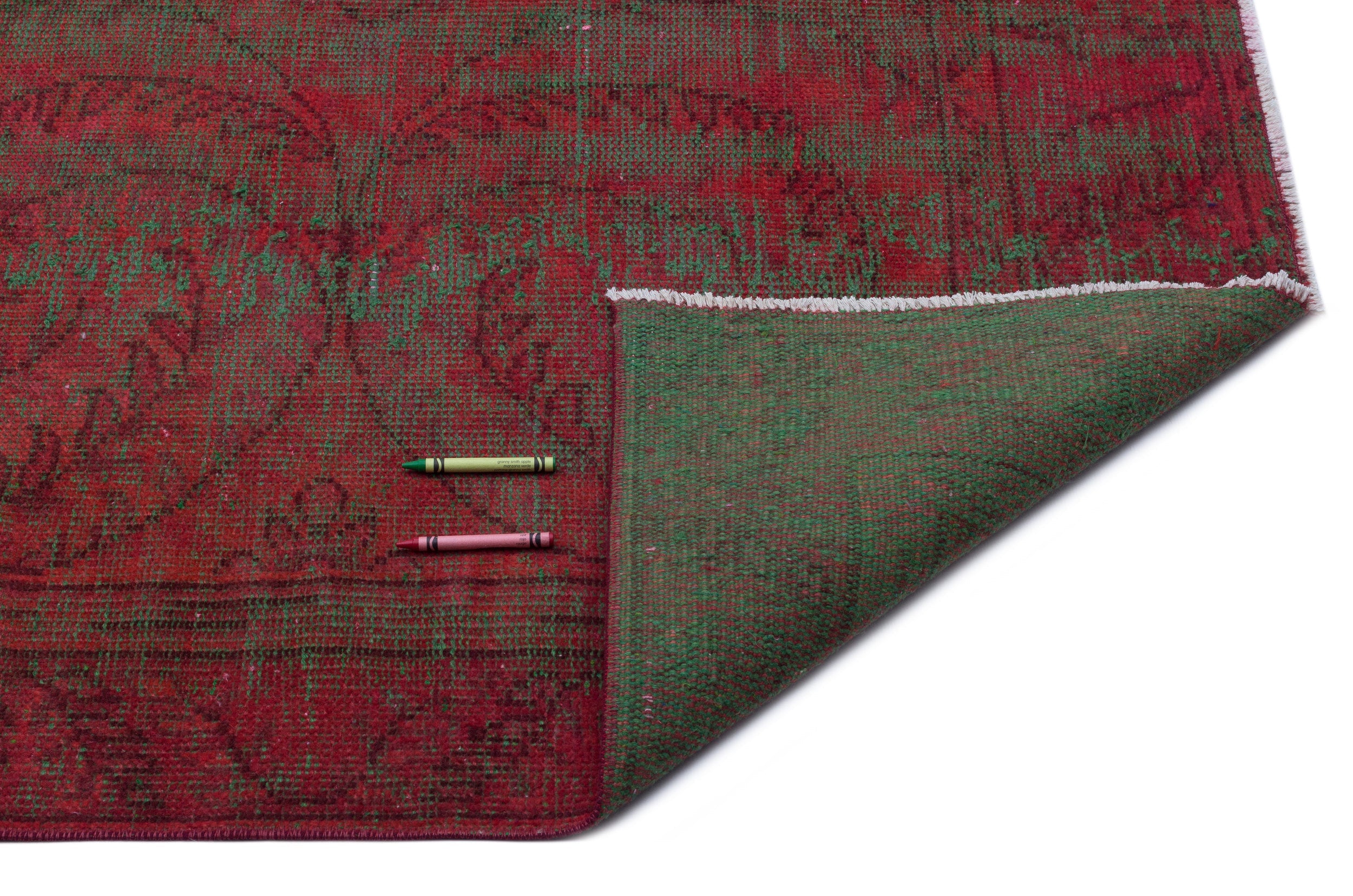 Atina Red Vintage Wool Handmade Area Rug 5'1" x 9'5"