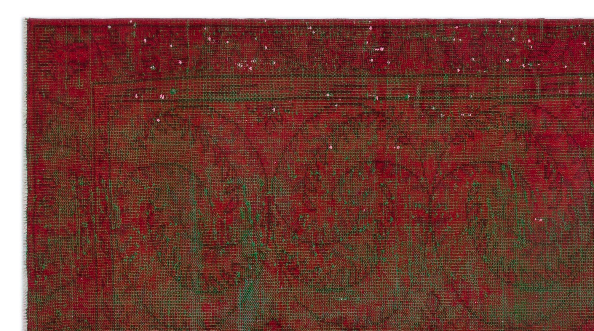 Atina Red Vintage Wool Handmade Area Rug 5'1" x 9'5"
