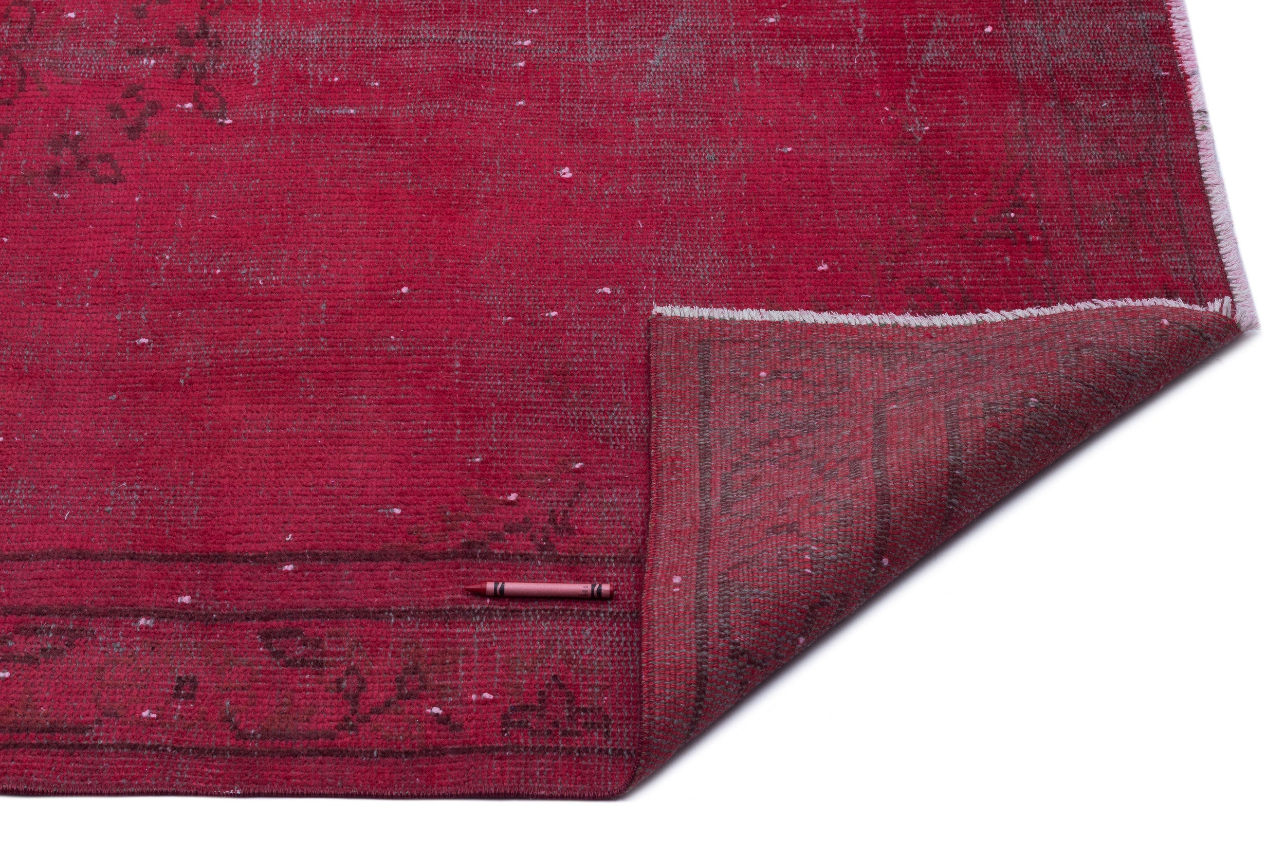Atina Red Vintage Wool Handmade Area Rug 5'2" x 8'4"