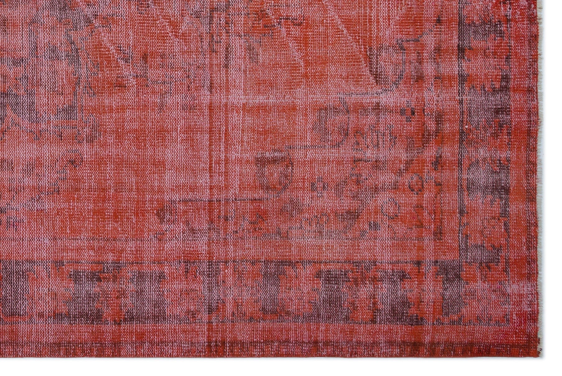 Atina Red Vintage Wool Handmade Area Rug 5'6" x 8'8"