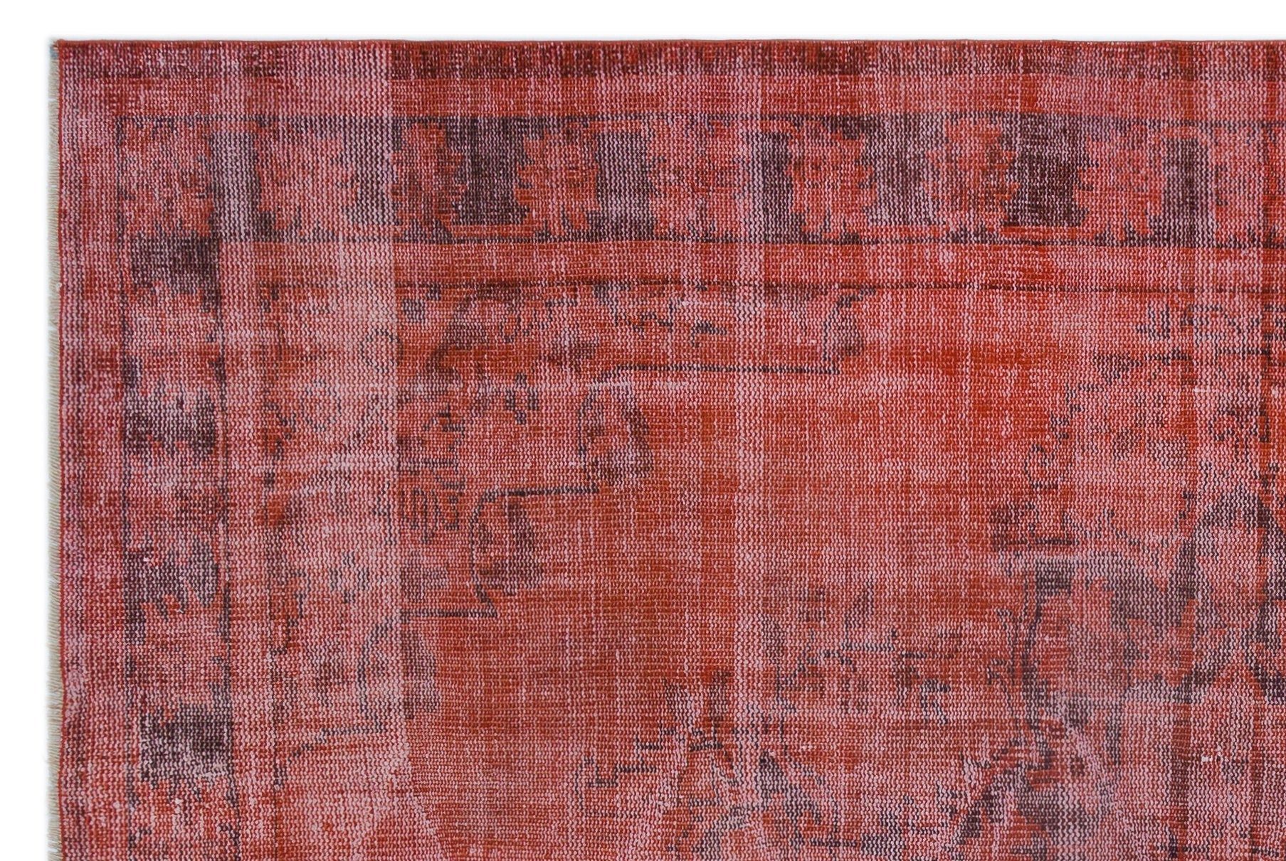 Atina Red Vintage Wool Handmade Area Rug 5'6" x 8'8"