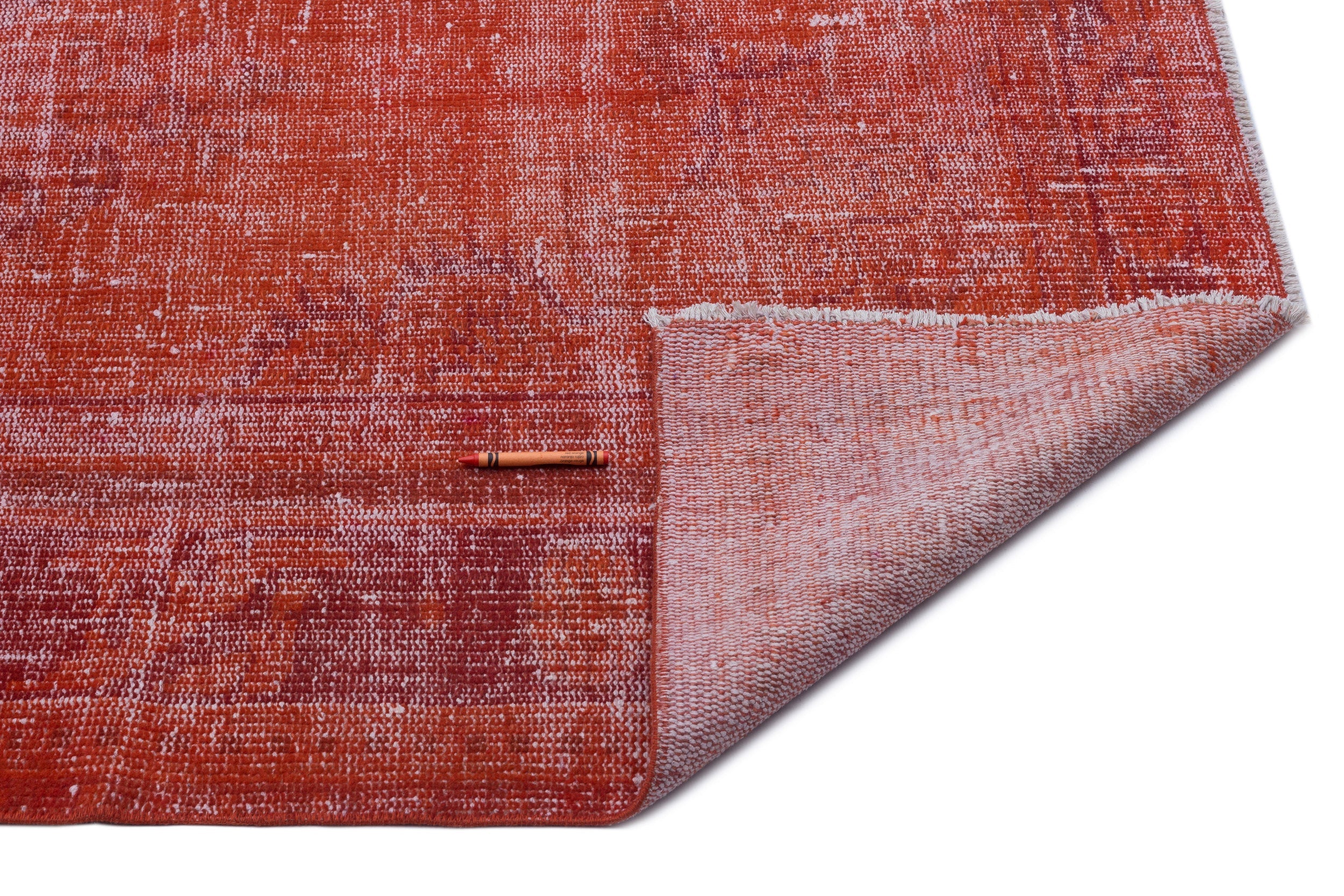 Atina Red Vintage Wool Handmade Area Rug 5'9" x 9'2"