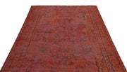 Atina Red Vintage Wool Handmade Area Rug 5'7" x 8'9"