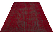 Atina Red Vintage Wool Handmade Area Rug 5'6" x 9'7"