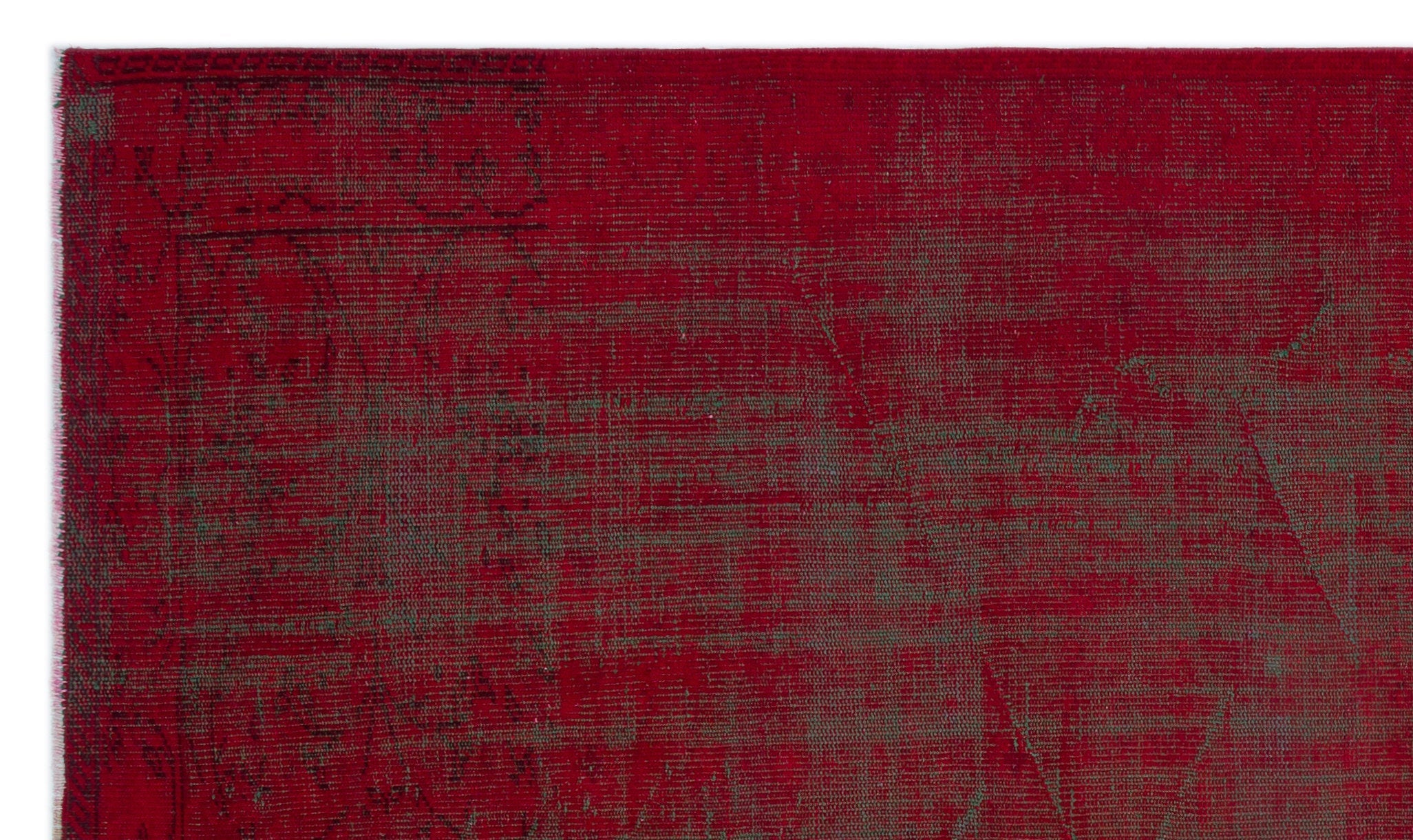 Atina Red Vintage Wool Handmade Area Rug 5'6" x 9'7"