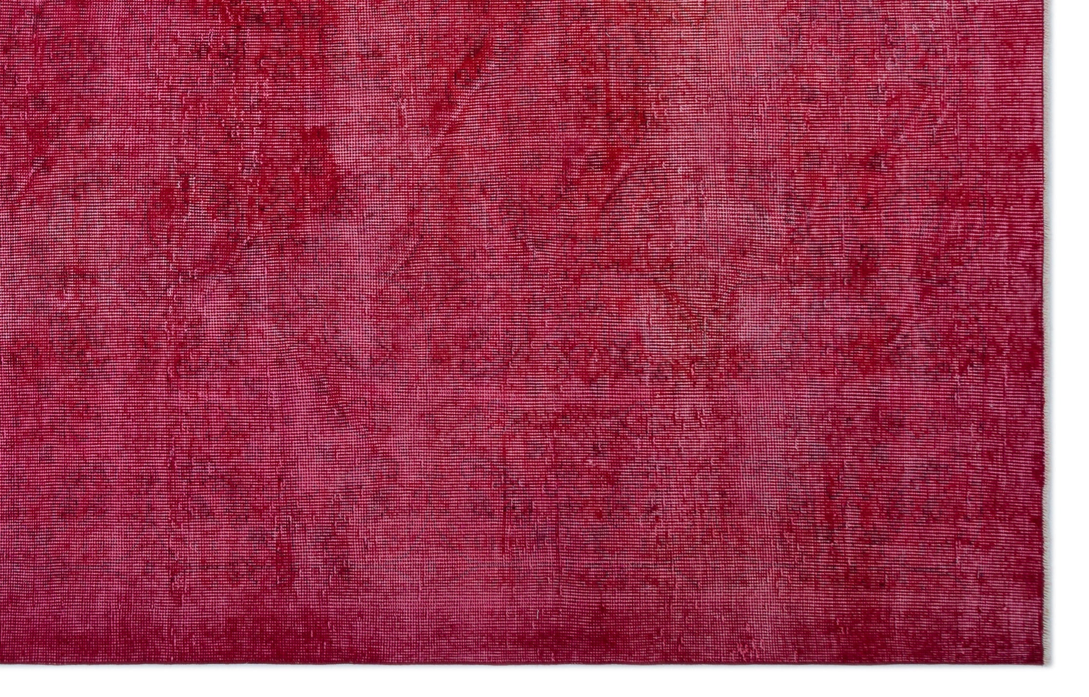 Atina Red Vintage Wool Handmade Area Rug 6'9" x 10'4"