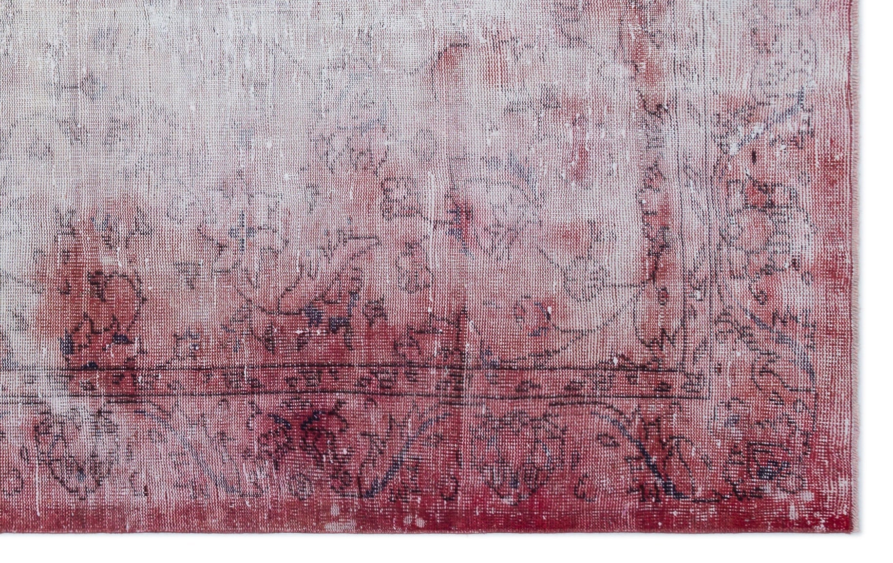 Atina Red Vintage Wool Handmade Area Rug 5'5" x 8'4"