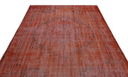 Atina Orange Vintage Wool Handmade Area Rug 6'6" x 10'1"