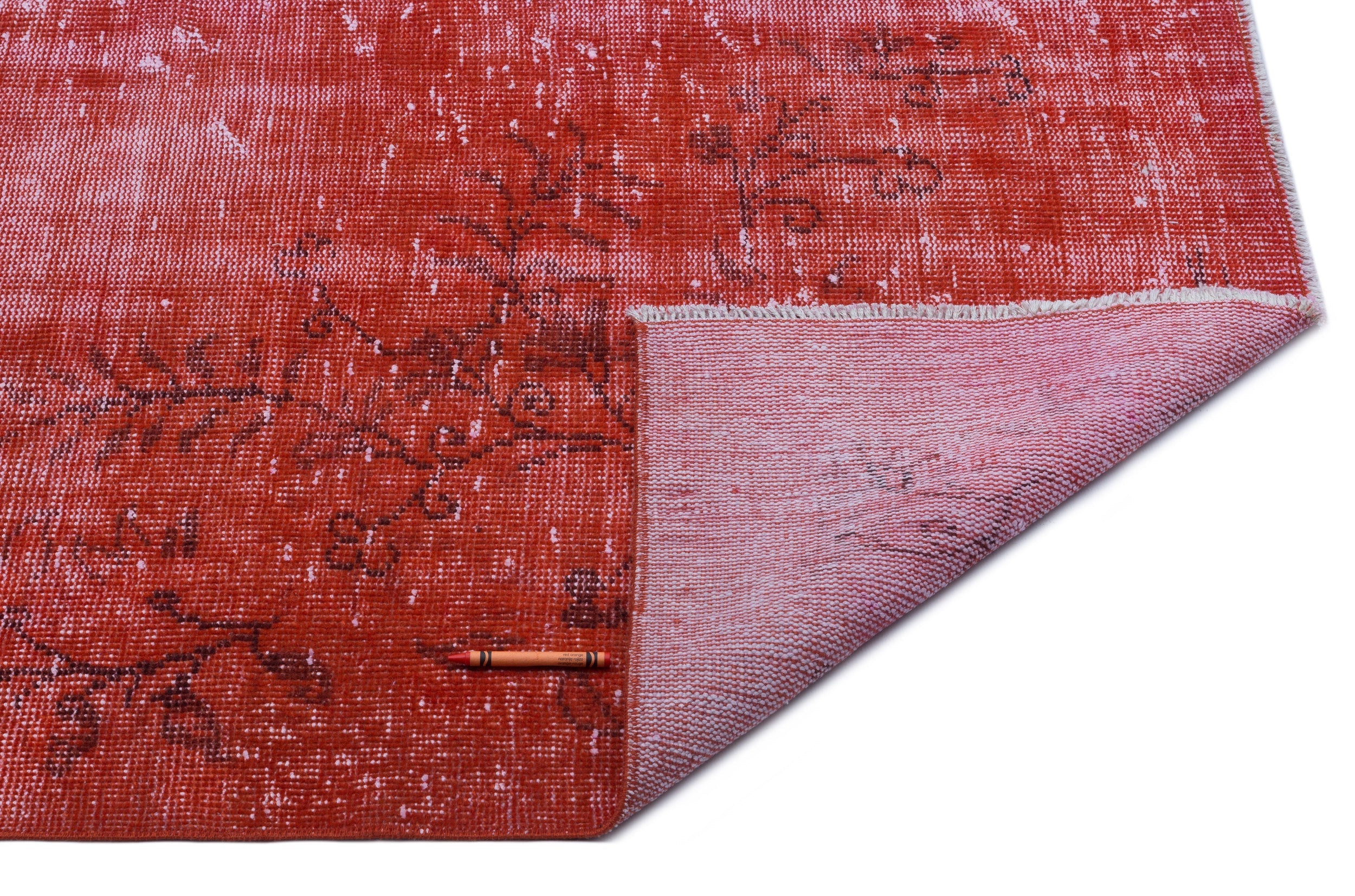 Atina Red Vintage Wool Handmade Area Rug 5'6" x 8'5"