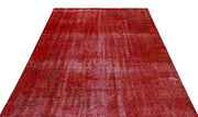 Atina Red Vintage Wool Handmade Area Rug 5'6" x 8'5"