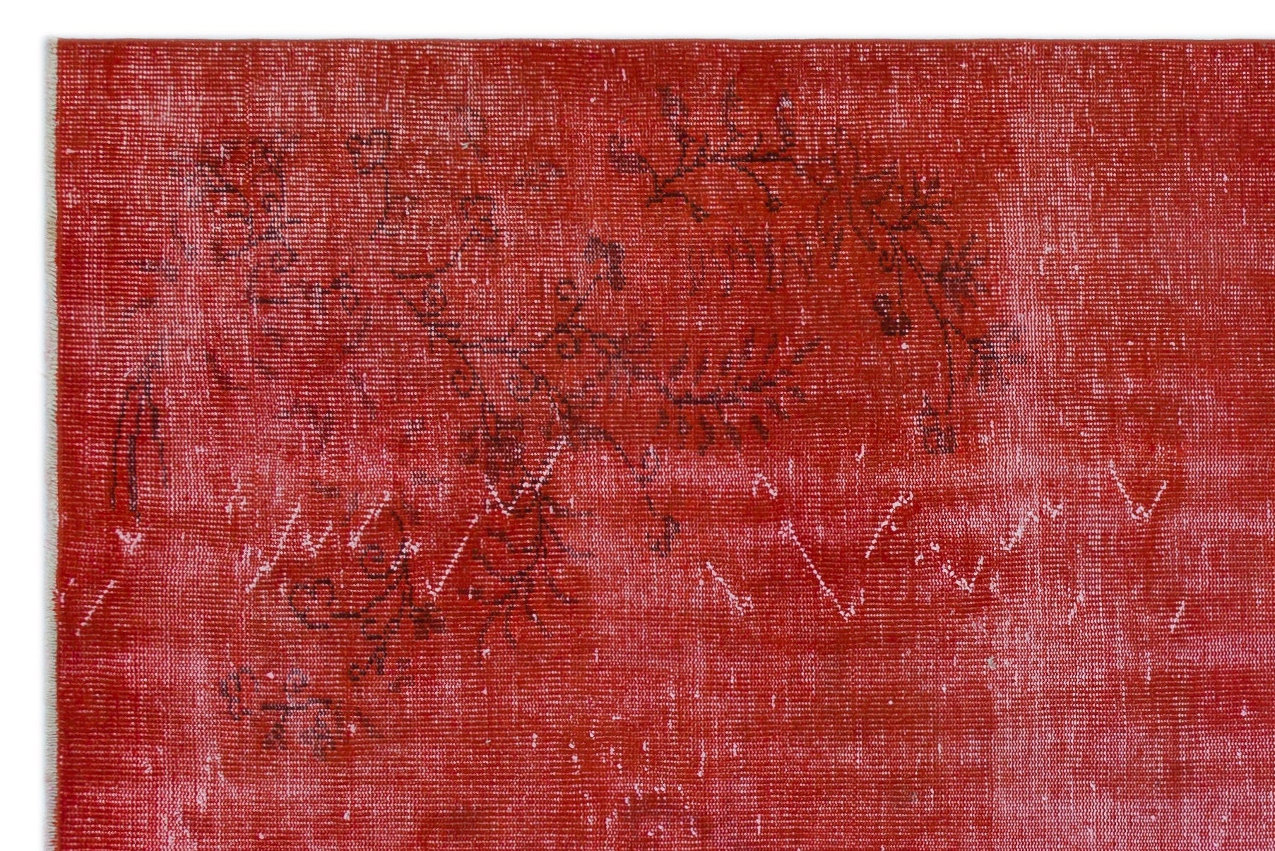 Atina Red Vintage Wool Handmade Area Rug 5'6" x 8'5"