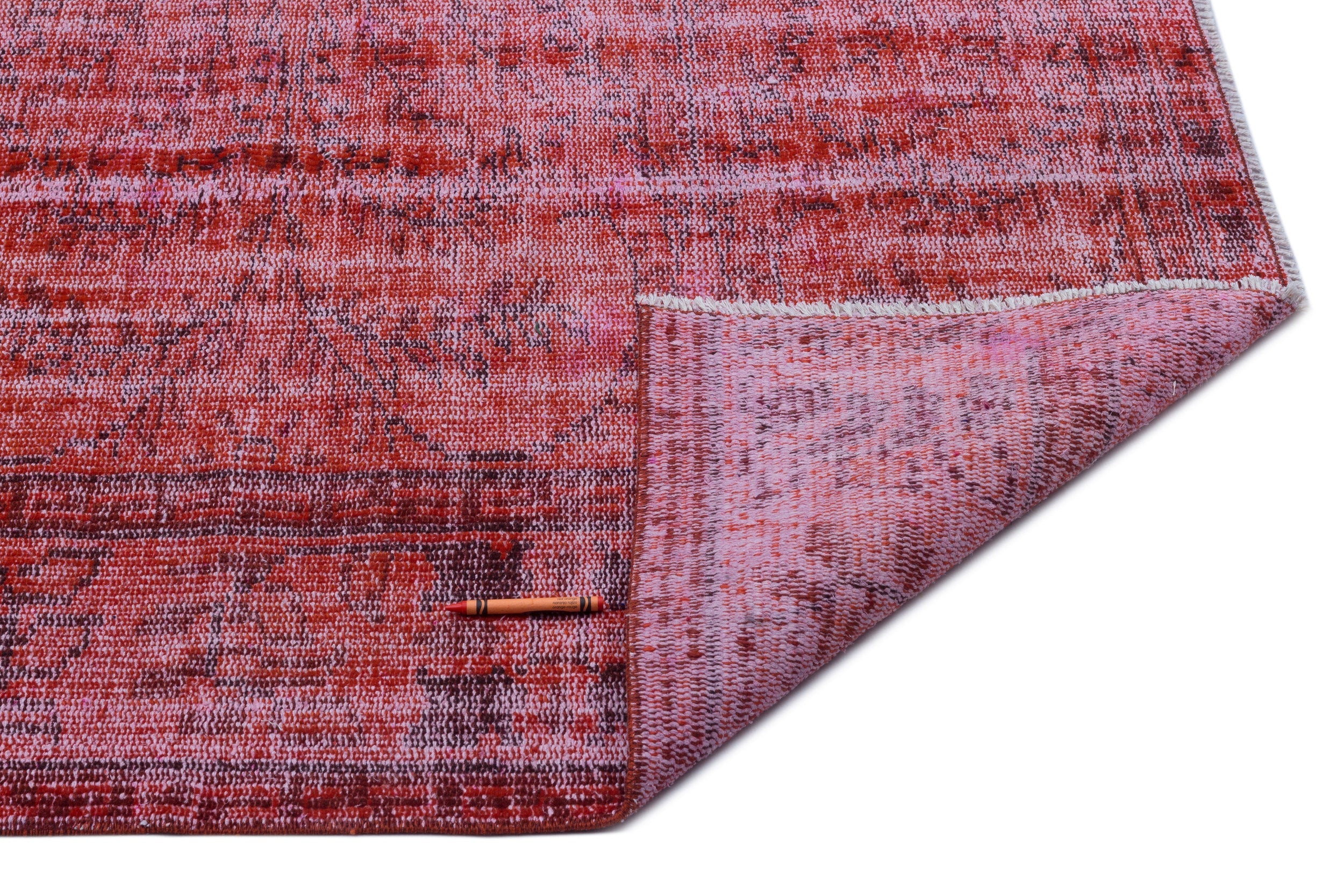 Atina Red Vintage Wool Handmade Area Rug 6'1" x 9'6"
