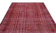 Atina Red Vintage Wool Handmade Area Rug 6'1" x 9'6"