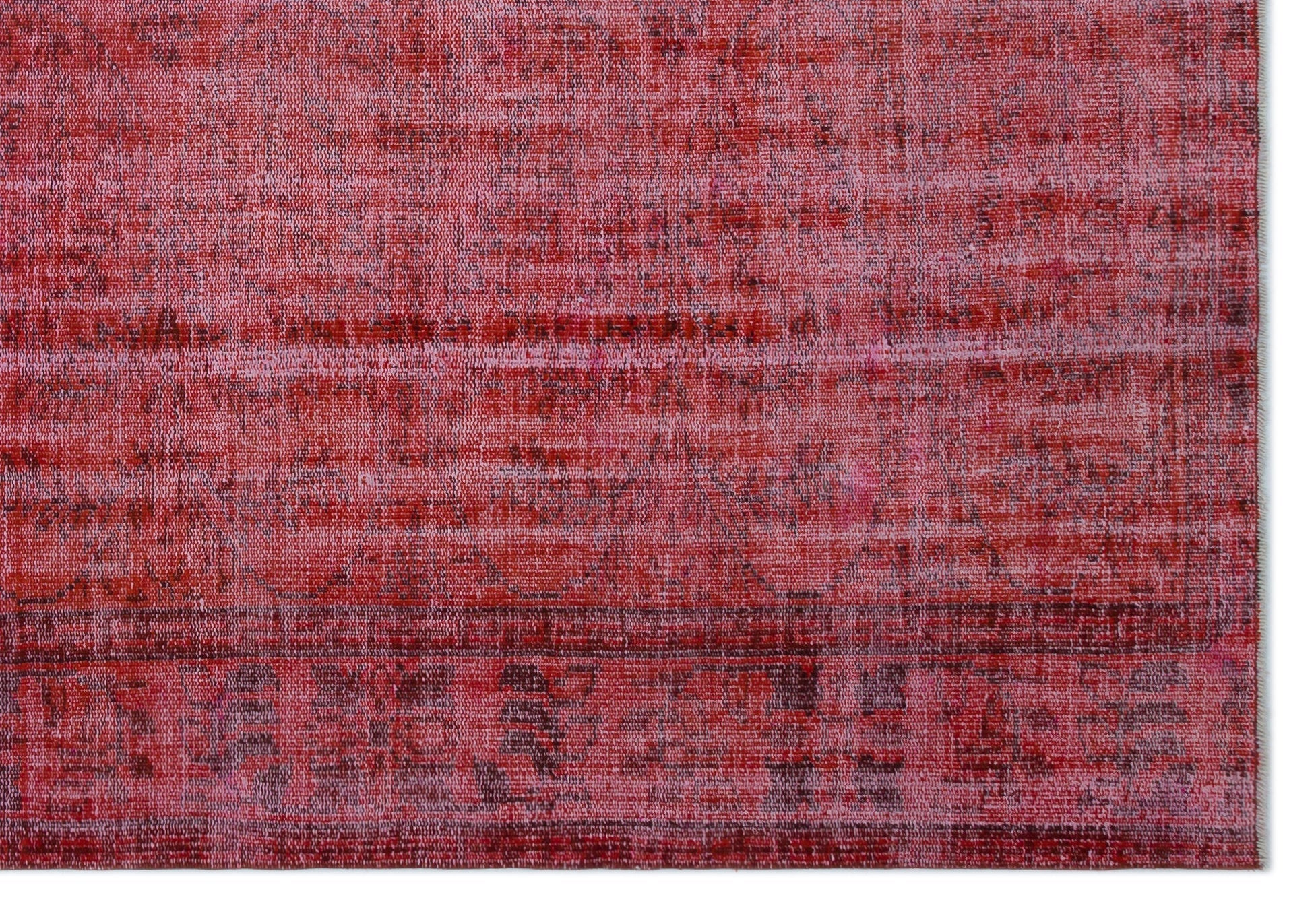 Atina Red Vintage Wool Handmade Area Rug 6'1" x 9'6"