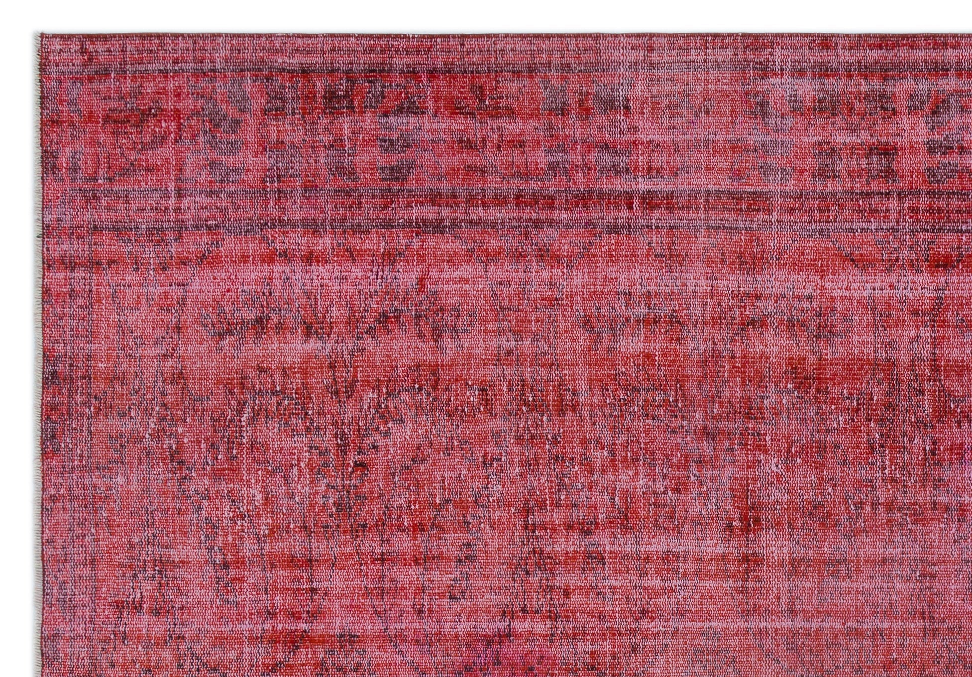 Atina Red Vintage Wool Handmade Area Rug 6'1" x 9'6"