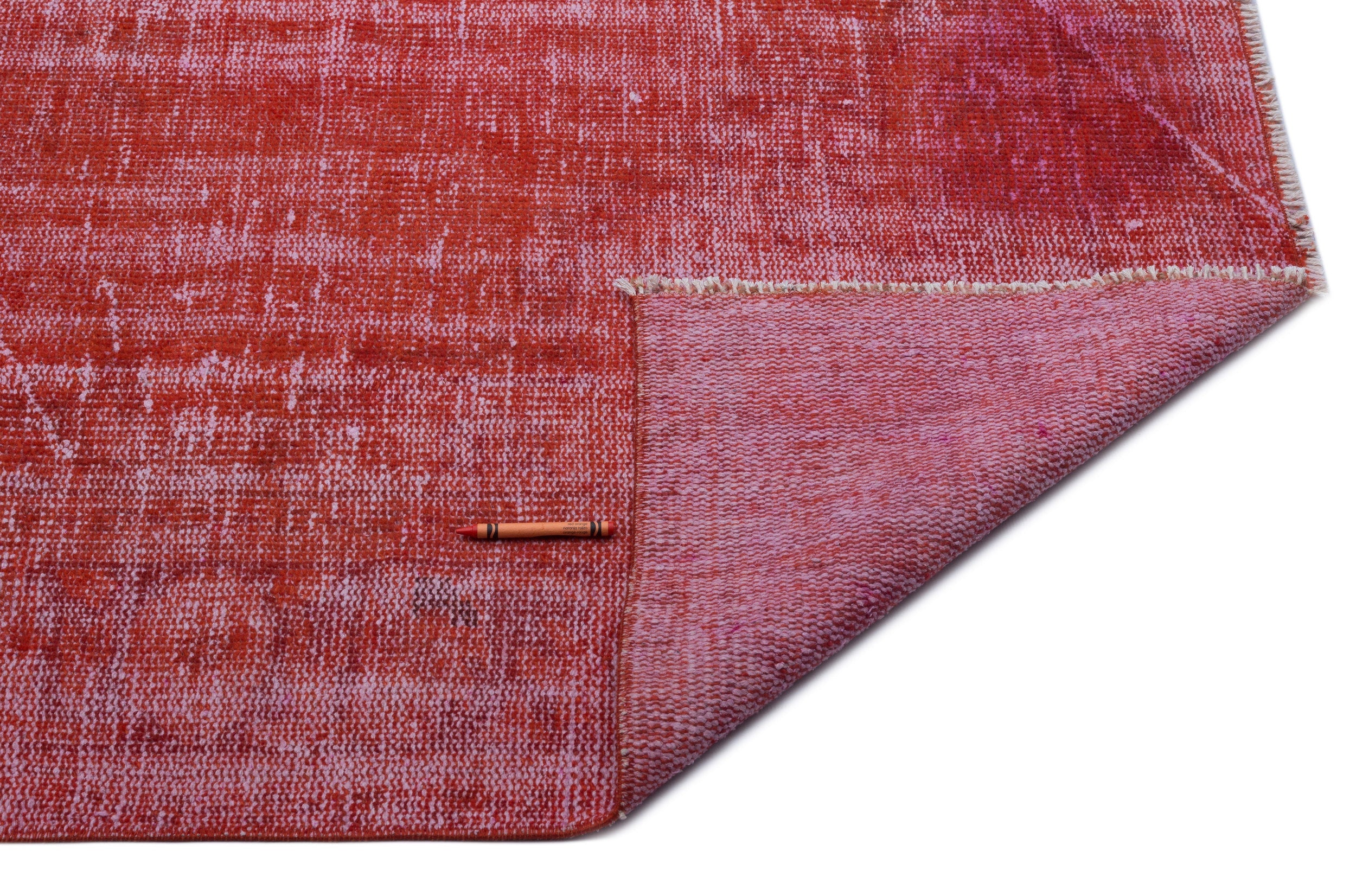 Atina Red Vintage Wool Handmade Area Rug 5'9" x 9'7"