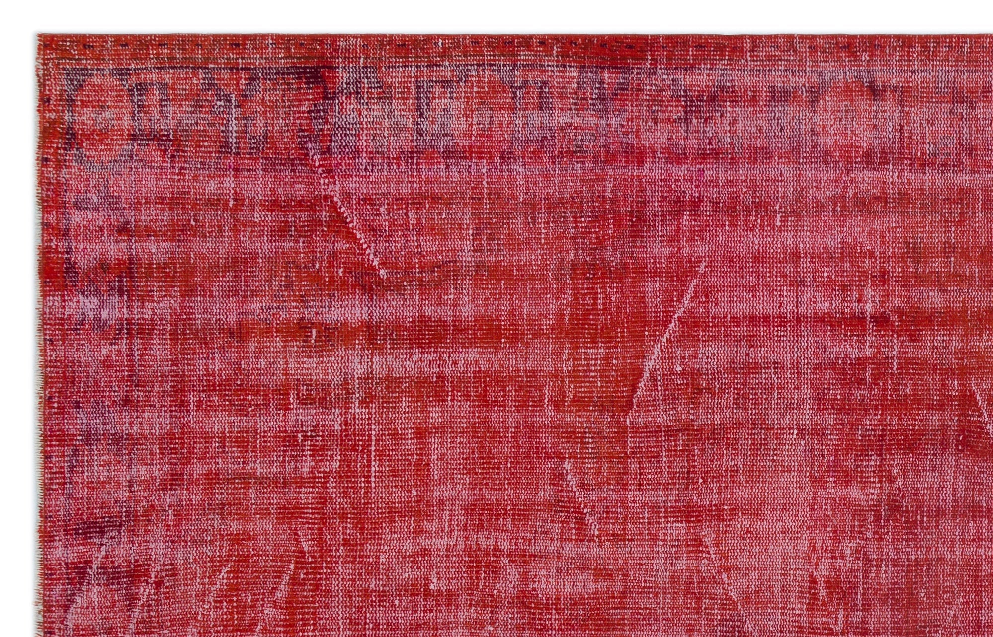 Atina Red Vintage Wool Handmade Area Rug 5'9" x 9'7"
