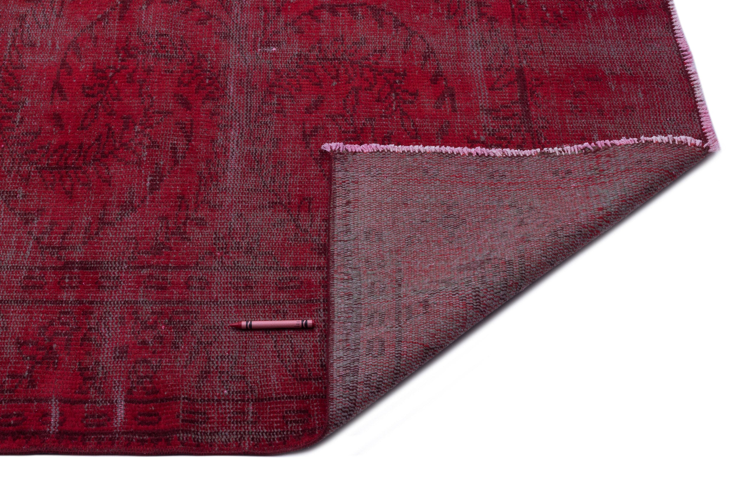 Atina Red Vintage Wool Handmade Area Rug 6'0" x 9'10"