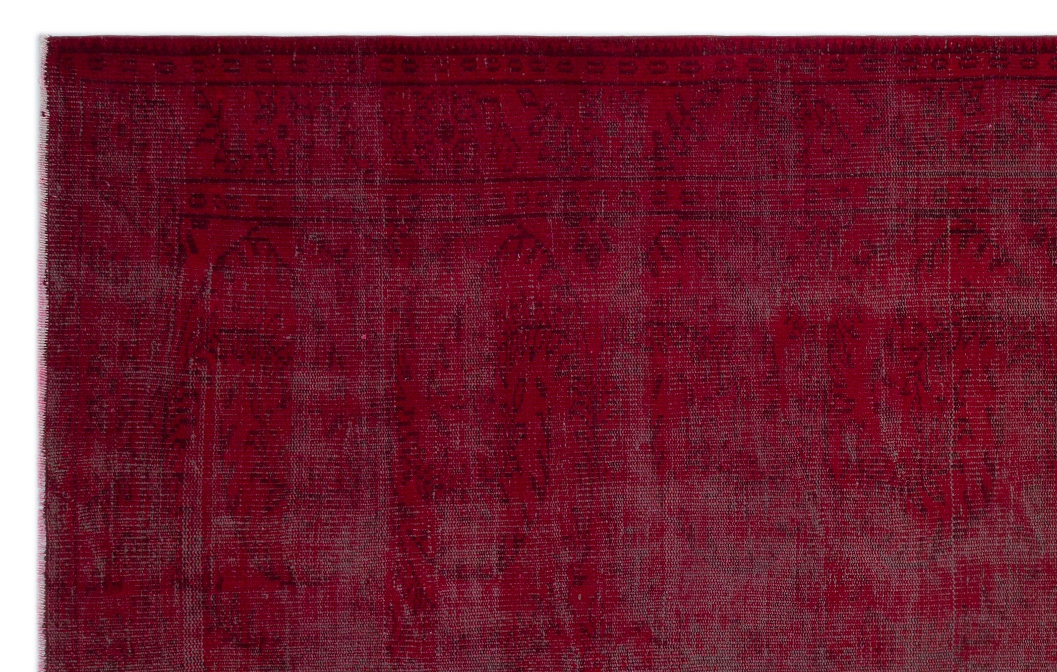 Atina Red Vintage Wool Handmade Area Rug 6'0" x 9'10"