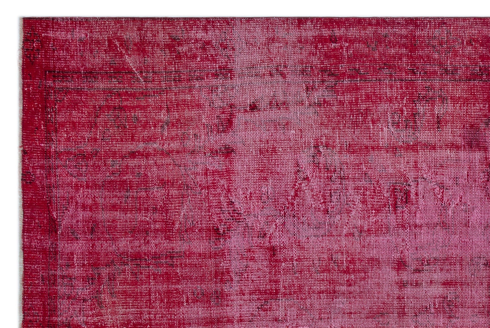 Atina Red Vintage Wool Handmade Area Rug 6'4" x 9'7"