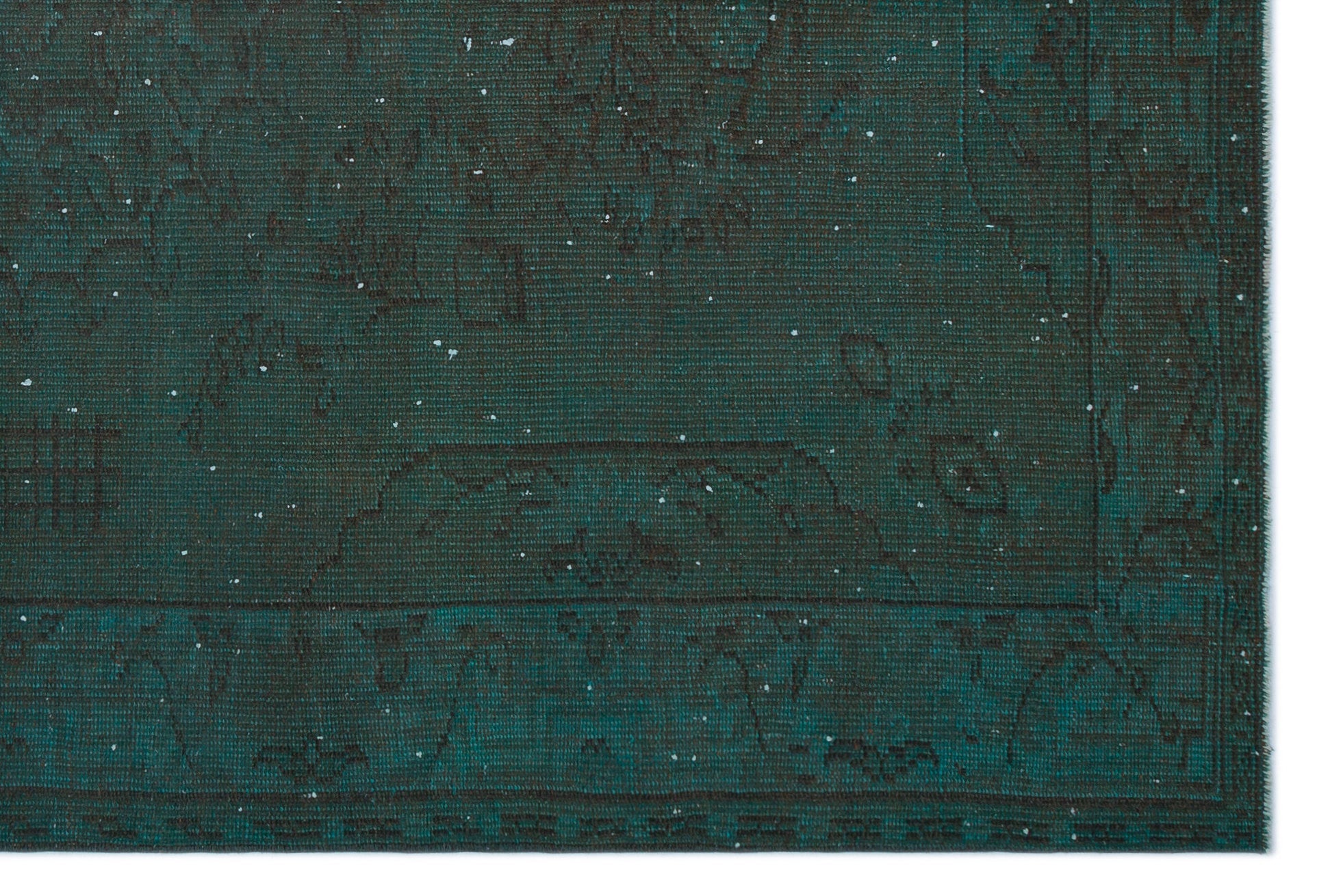 Atina Turquoise Vintage Wool Handmade Area Rug 6'1" x 9'0"