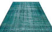 Atina Turquoise Vintage Wool Handmade Area Rug 6'7" x 9'3"