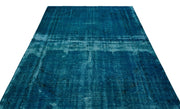 Atina Turquoise Vintage Wool Handmade Area Rug 5'7" x 9'9"