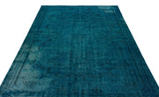 Atina Turquoise Vintage Wool Handmade Area Rug 5'9" x 9'6"
