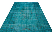 Atina Turquoise Vintage Wool Handmade Area Rug 5'8" x 9'10"